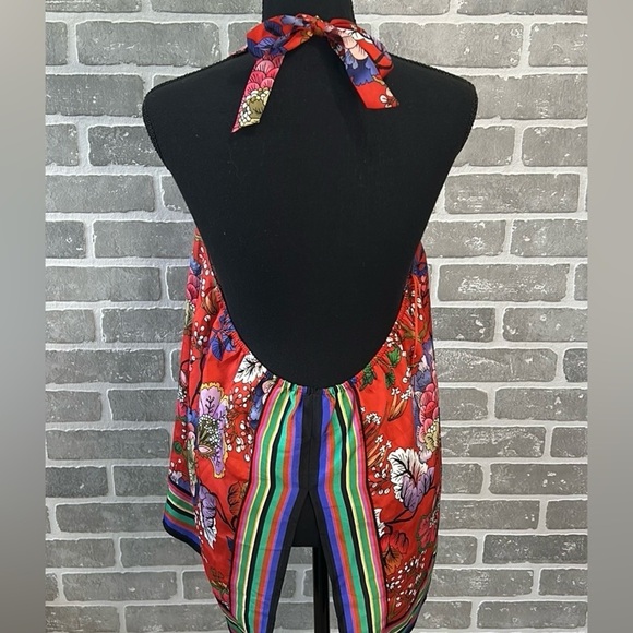 Women’s Express Floral Halter Tank Top - Picture 4 of 7